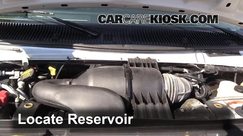 2013 Ford E-350 Super Duty XLT 5.4L V8 FlexFuel Standard Passenger Van Windshield Washer Fluid Add Fluid